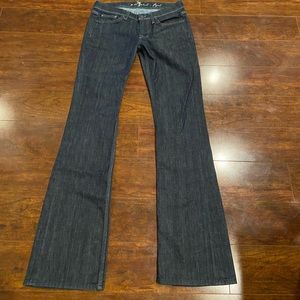 Seven for all mankind dark wash bootcut jeans. Size 27